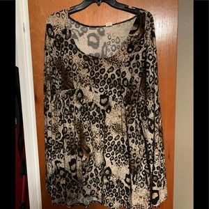 Leopard print blouse